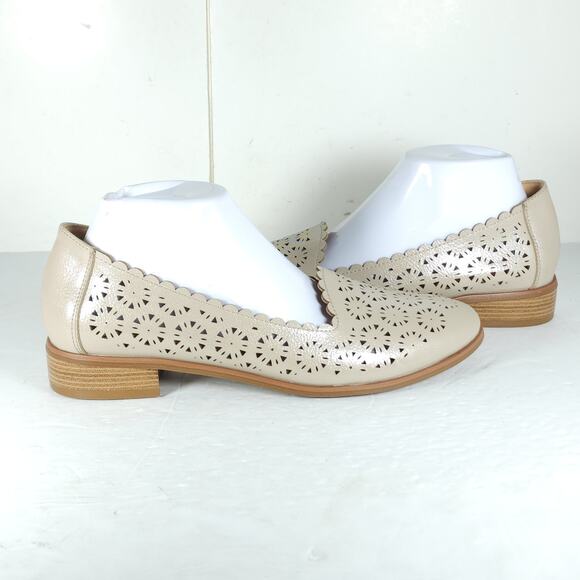 Patrizia by Spring Step Women's EU41 US10-10,5 Beige Perforated Slip On Loafers - Picture 9 of 14